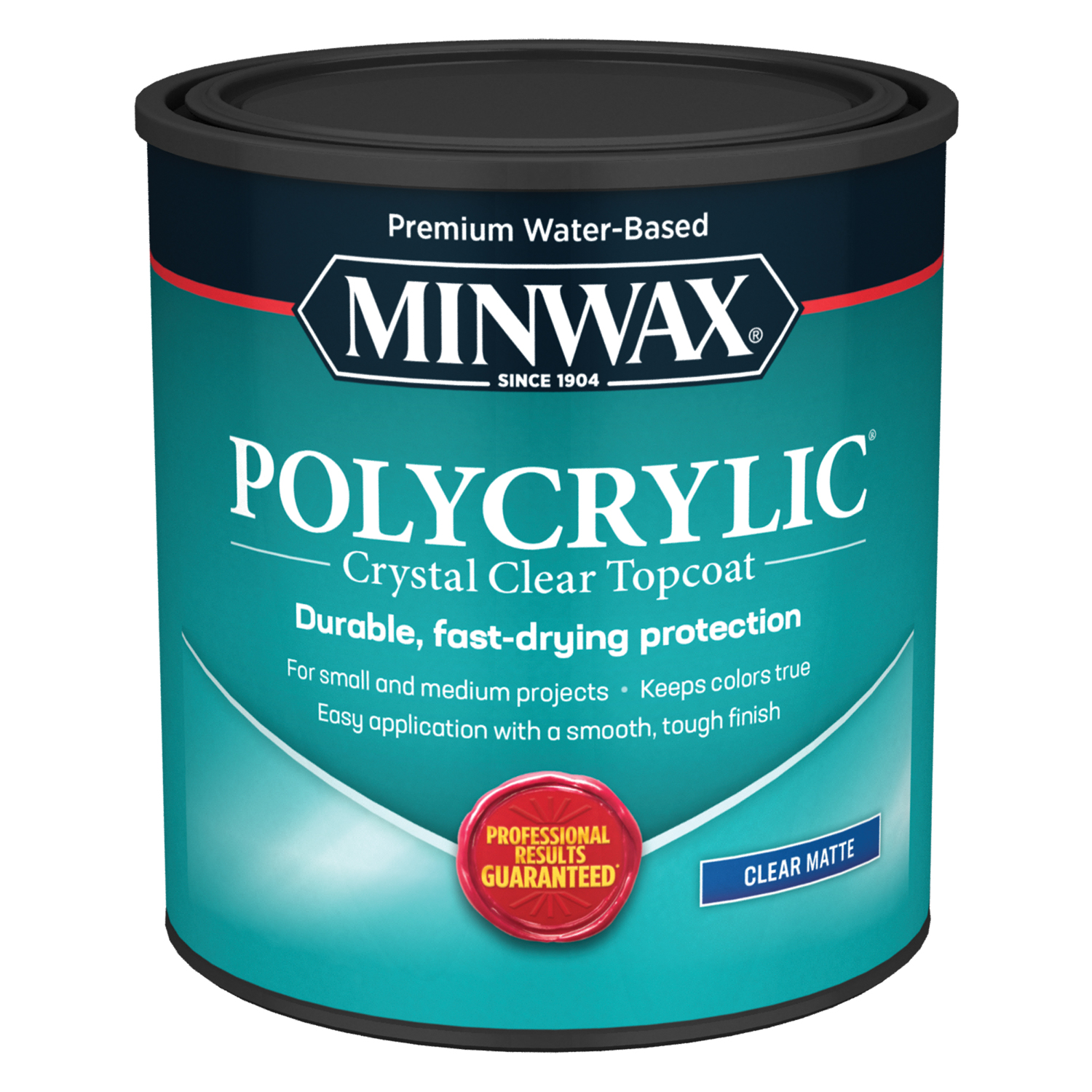 Polycrylic 1 Qt. Matte Water-based Protective Finish For Wood