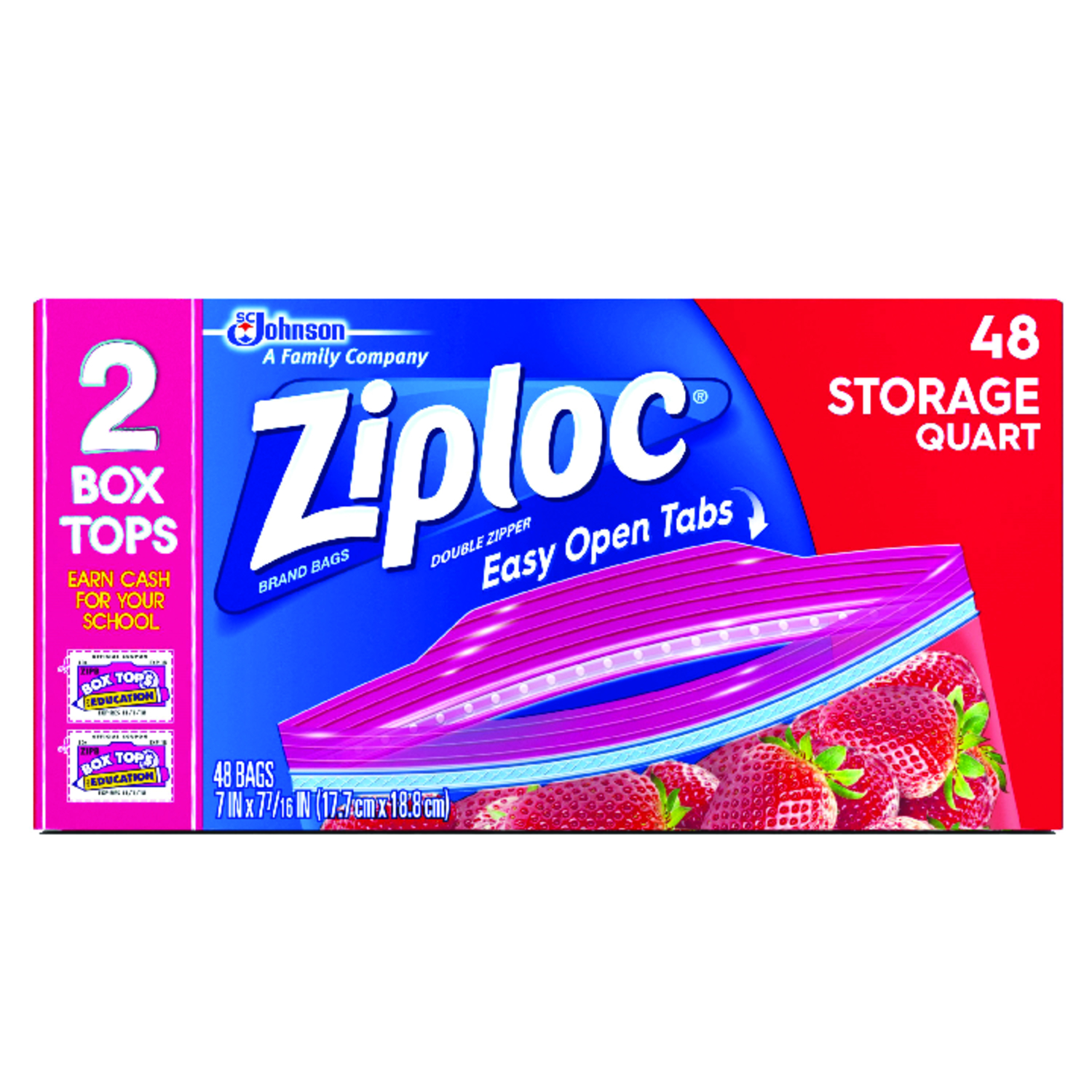 Ziploc Qt. Food Storage Bag (48-Count)