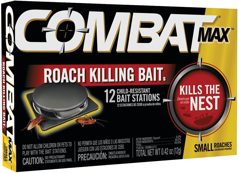 Combat Source Kill 0.42 Oz. Solid Small Roach Bait Station (12-Pack)