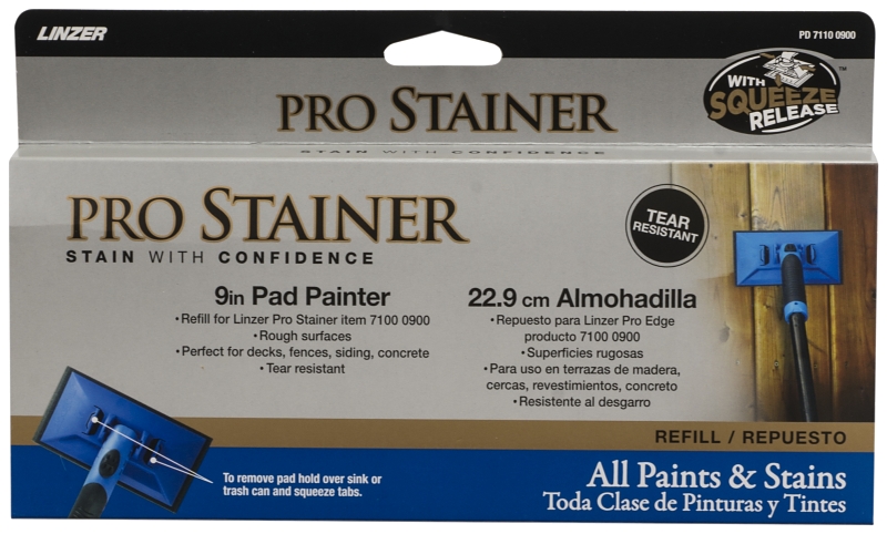 9 Inch Pad Stainer Refill With Swivel Handle - Model Pd7110-9