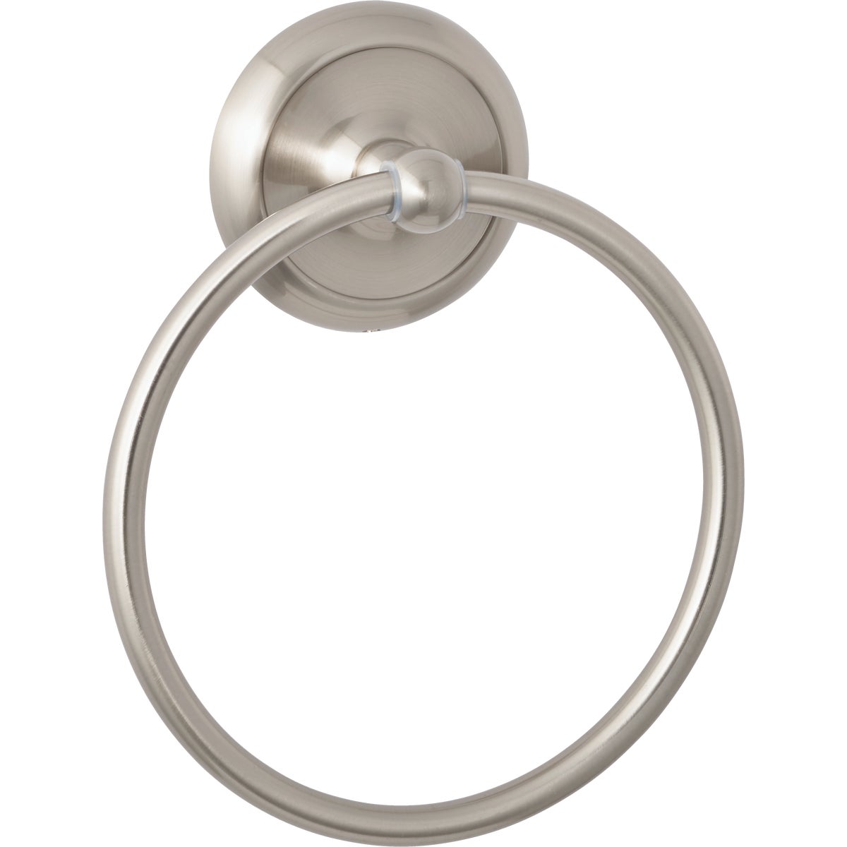 Aria Brushed Nickel Towel Ring - 7.3 Inch Diameter, Model 456866