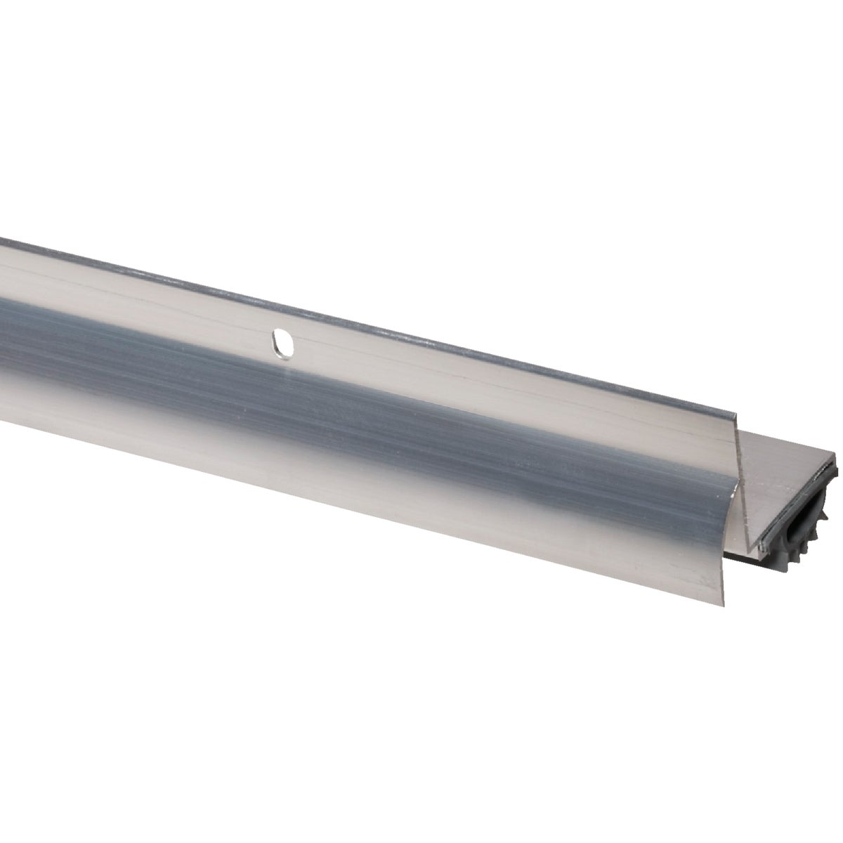 1.75 In. W. X 1.25 In. H. X 36 In. L. Silver Aluminum U-shaped Door Bottom With Drip Cap