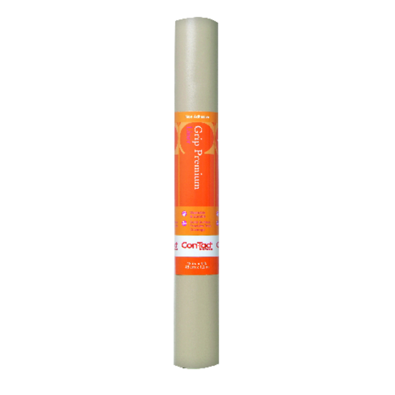 Grip Premium 18 In. X 4 Ft. Taupe Non-adhesive Shelf Liner