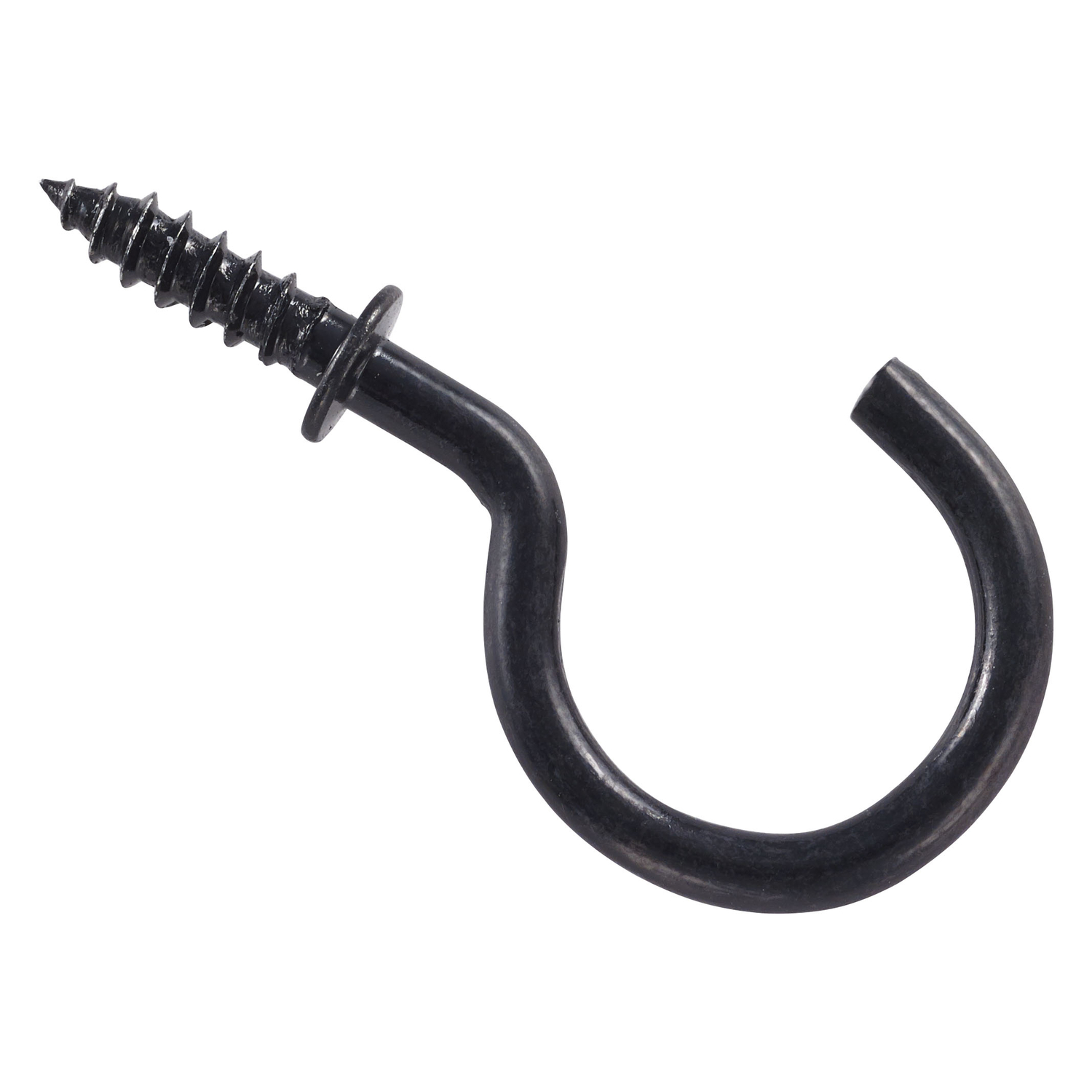 National Hardware 1 In. Black Cup Hook (30-Count)