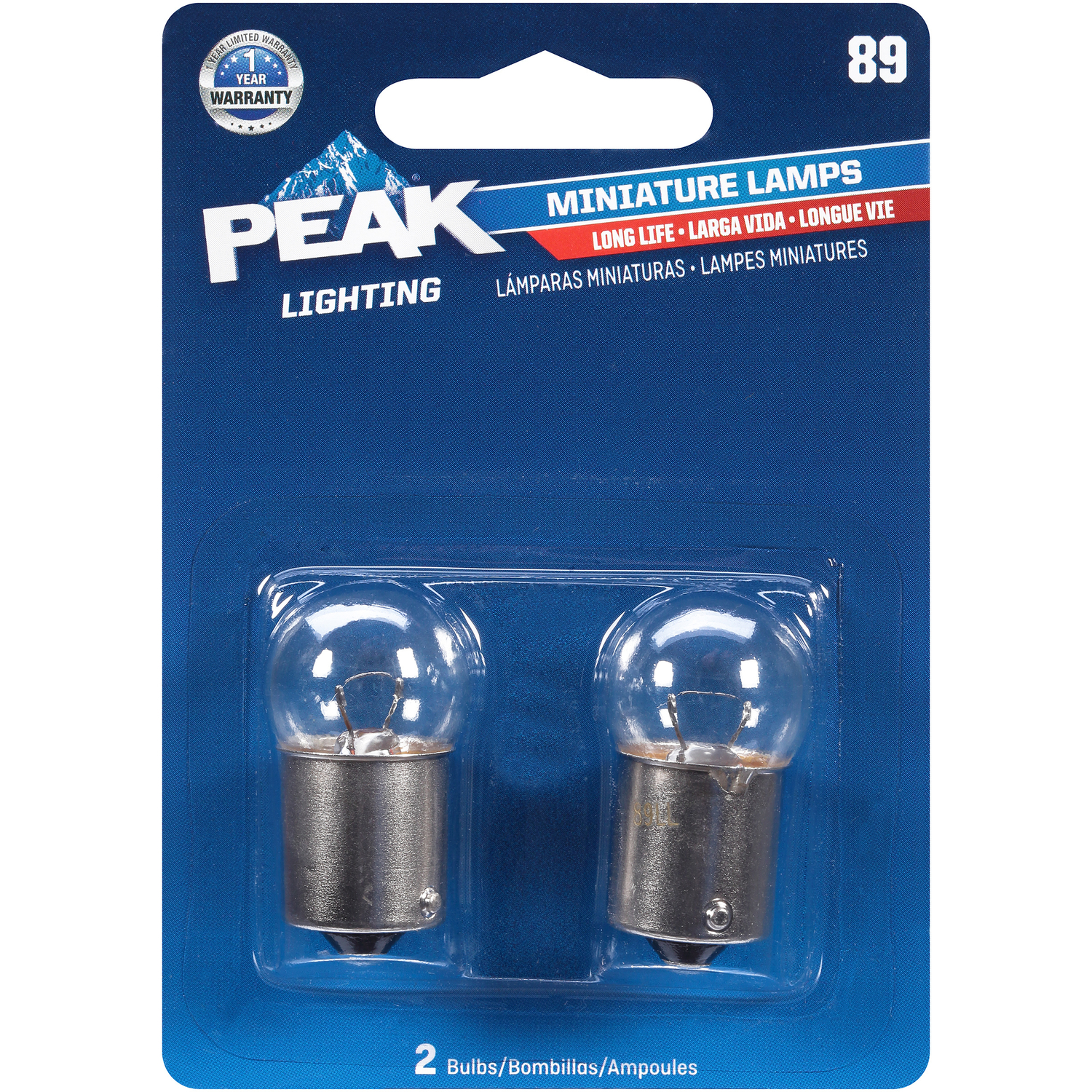 PEAK 89 13V Mini Incandescent Automotive Bulb (2-Pack)