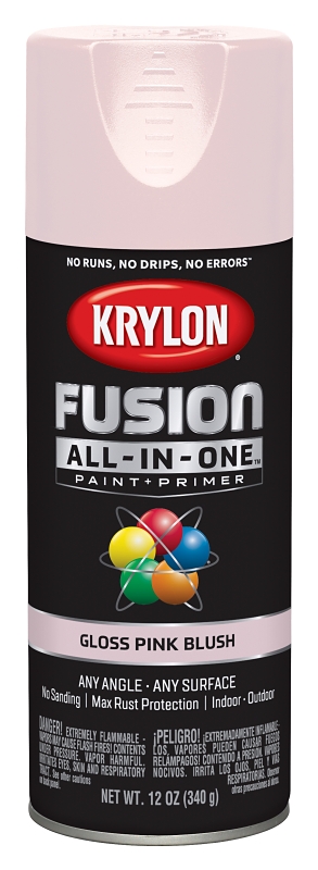 Fusion All-In-One Spray Paint + Primer, Gloss Pink Blush, 12-oz.