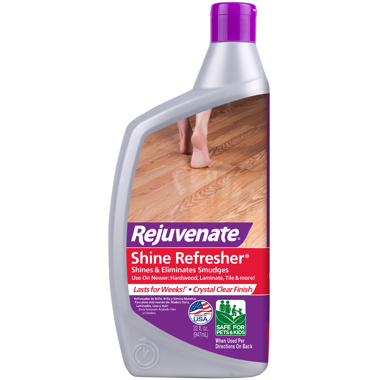 Floor Shine Refresher, 32 Ounce Bottle for Restoring Floor Gloss