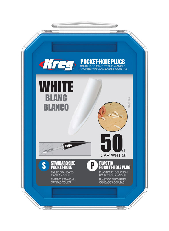 Kreg Tool White Plastic Pocket Hole Plug (50-Count)