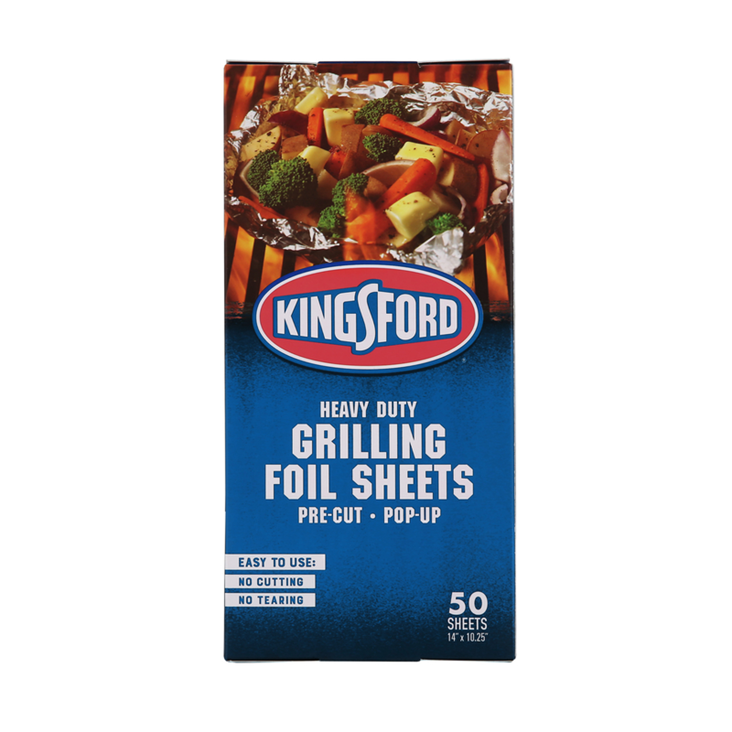 Kingsford 14 In. x 10.25 In Heavy-Duty Pop-Up Grilling Foil Sheet (50-Count)