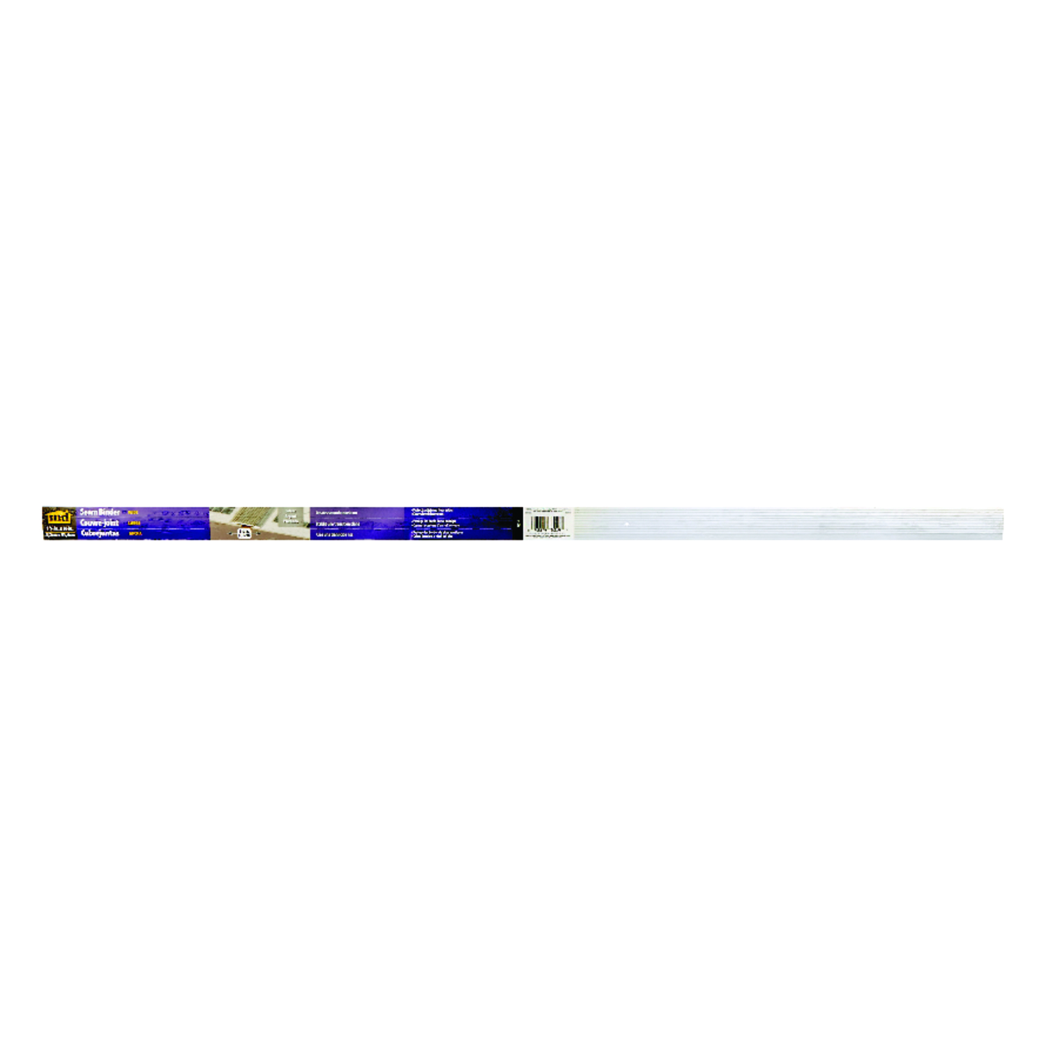 Silver Satin 1-1/4 In. X 3 Ft. Aluminum Seam Binder With Screw Nails