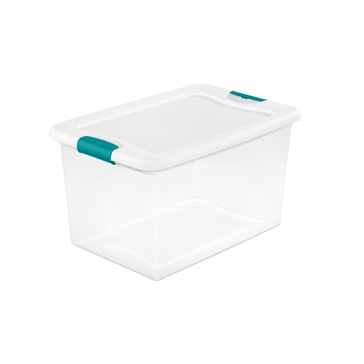 Storage Box With Latch Lid, Clear, 64-Qt.