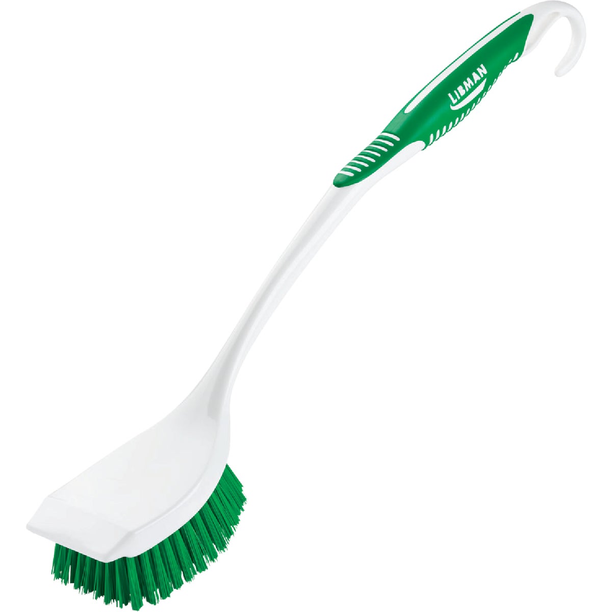 17.63 In. Long Handle Scrub Brush With Ergonomic Grip And Scraper Edge