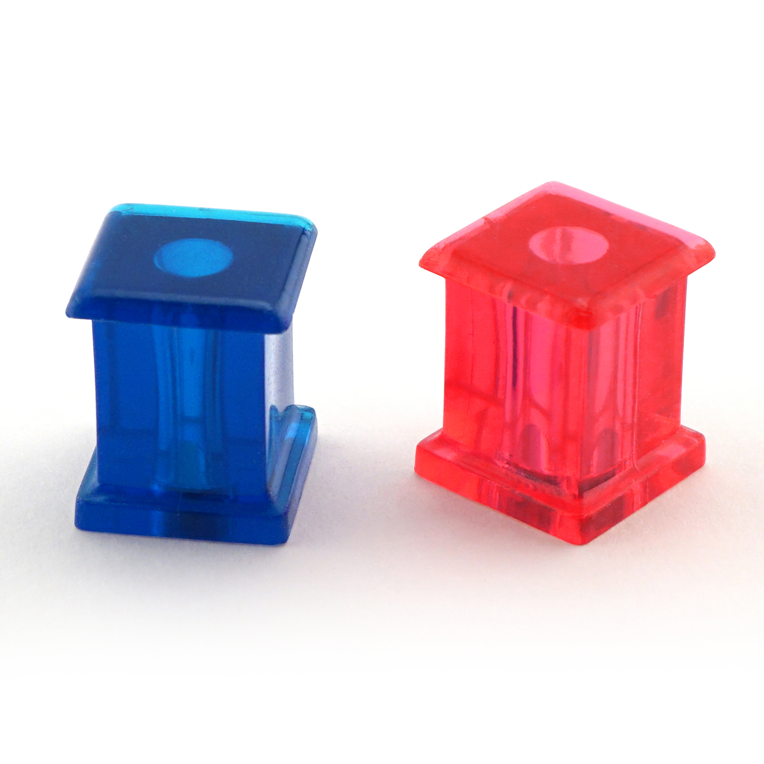 Master Magnetics 5/8 In. H. Red/Blue Plastic Magnetic Note Holder Push Pins (10-Pack)