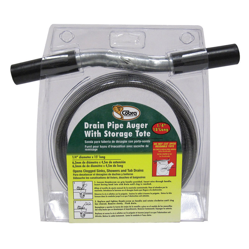 1/4 In. x 15 Ft. Drain Auger