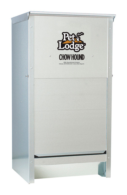 Chow Hound Automatic Dog Feeder, 25 Lb, Galvanized Steel, Model Ch25