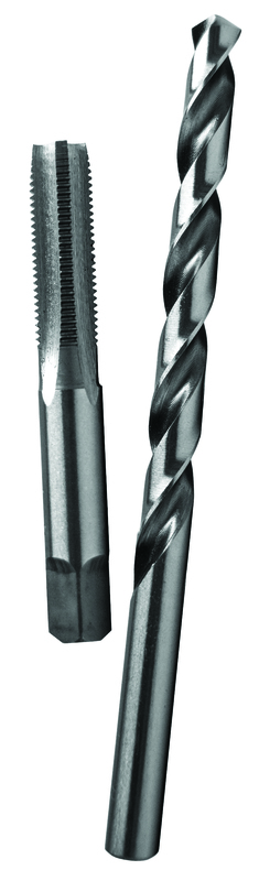 Fractional Tap & Drill Bit Set, 5/16-24 Tap, I Drill, 2-Pc.