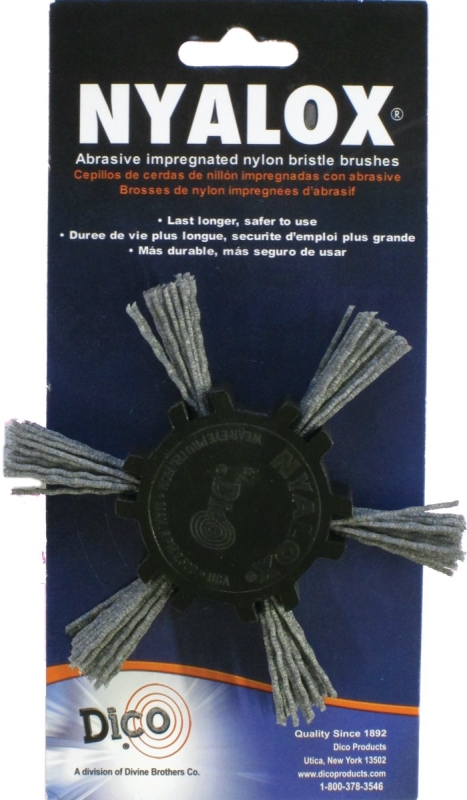 Nyalox 4 In. X 1/4 In. Extra Coarse Aluminum Oxide Flap Brush