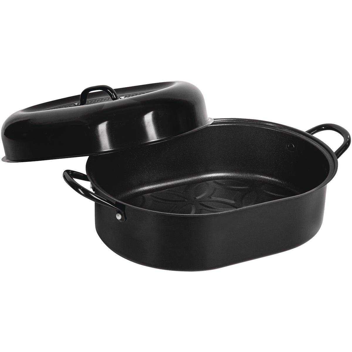 16 In. Non-stick Covered Roaster Pan With Lid, Aluminum