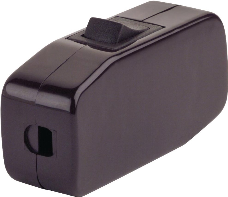 3a Brown Heavy-duty Rocker Cord Switch 125v Model 012-5410