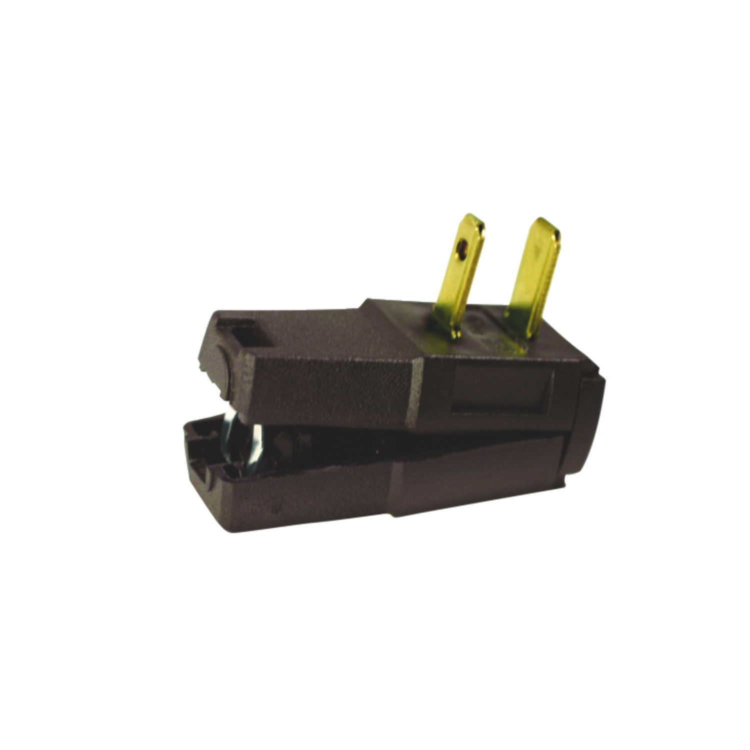 15a 125v 2-wire 2-pole Easy Wire Cord Plug, Brown