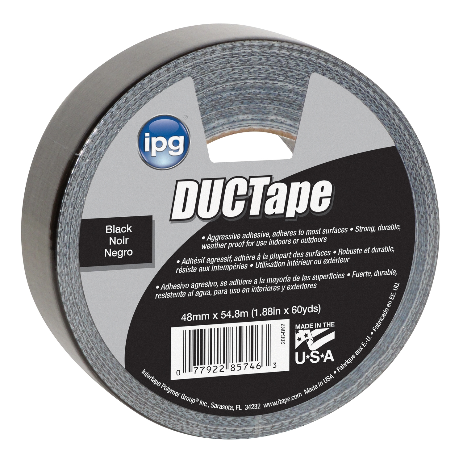 Jobsite 1.88 In. X 60 Yd. Black General Purpose Duct Tape