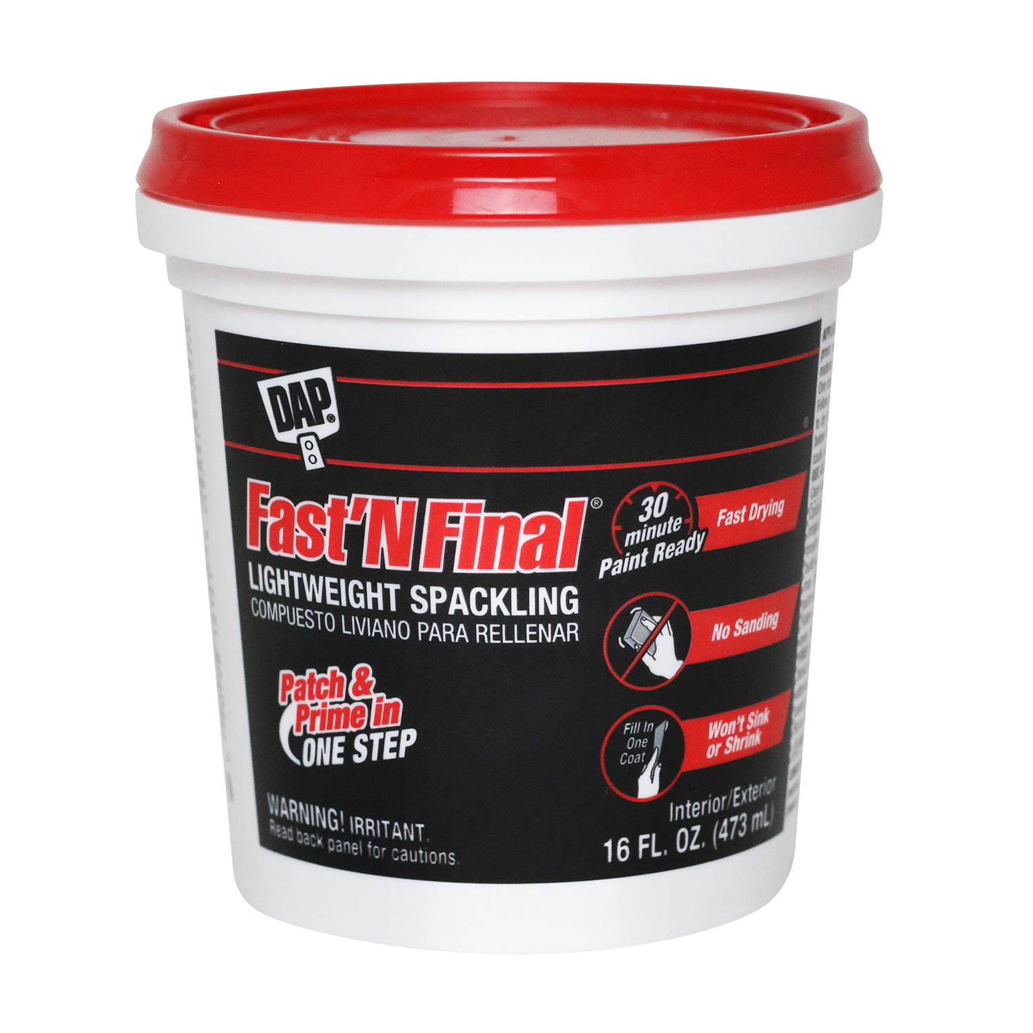 Dap Fast 'N Final 1 Pt. Lightweight Latex Patch & Prime Spackling