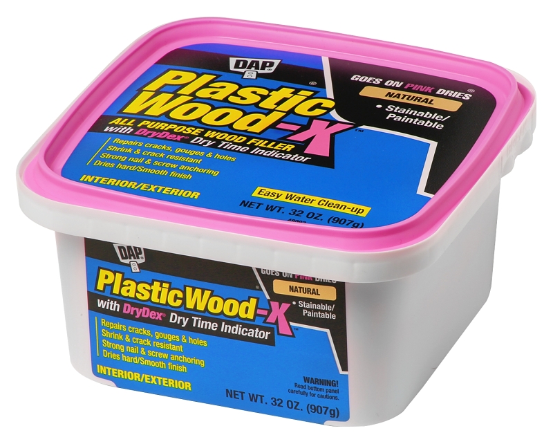 Plastic Wood-X Stainable Wood Filler with DryDex Dry Time Indicator, 32-oz.