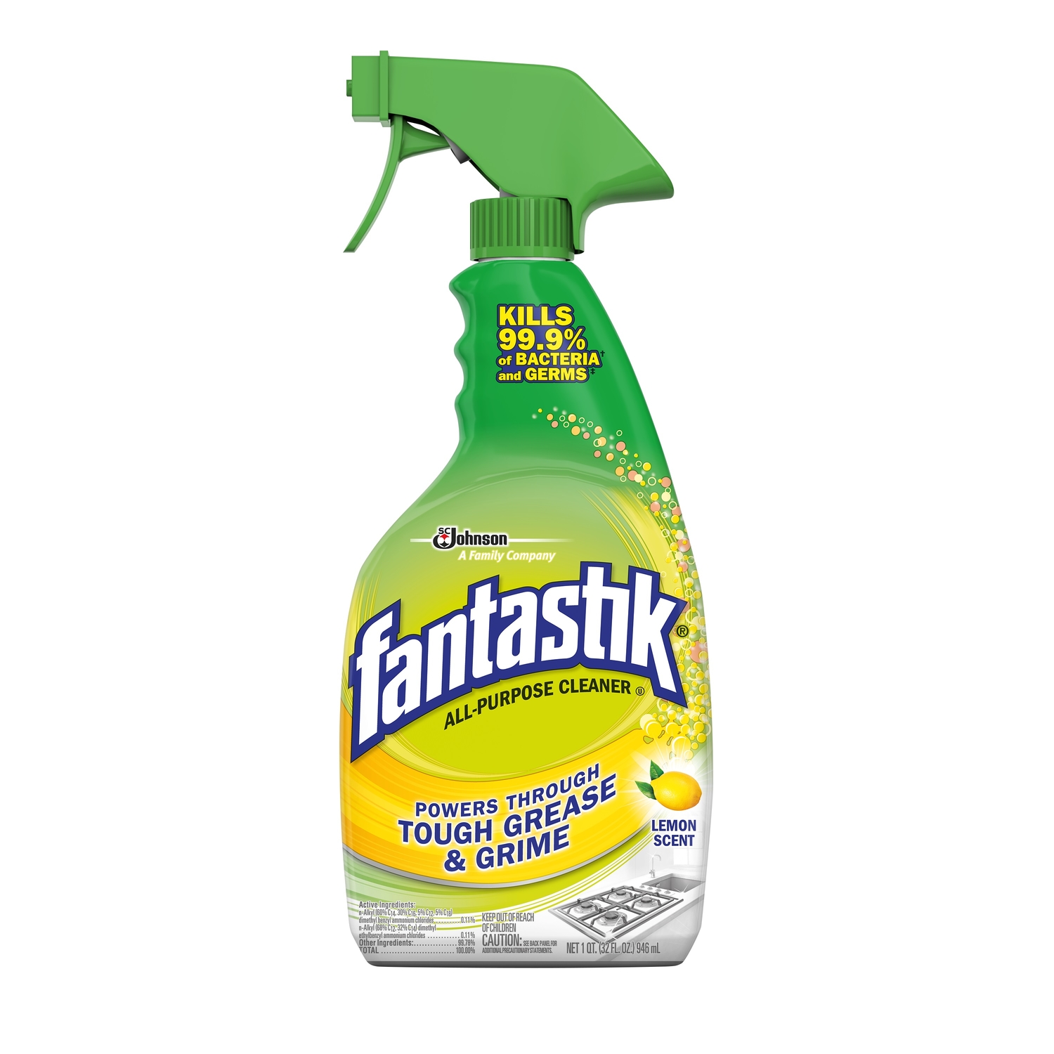 Lemon Antibacterial Cleaner, 32 oz.