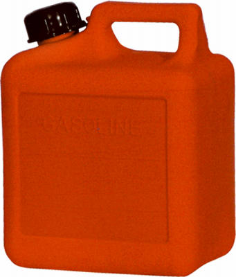 Midwest Can 1100 4 oz. 1 Gallon Self Venting Plastic Gasoline Can - Red Pack Of 12