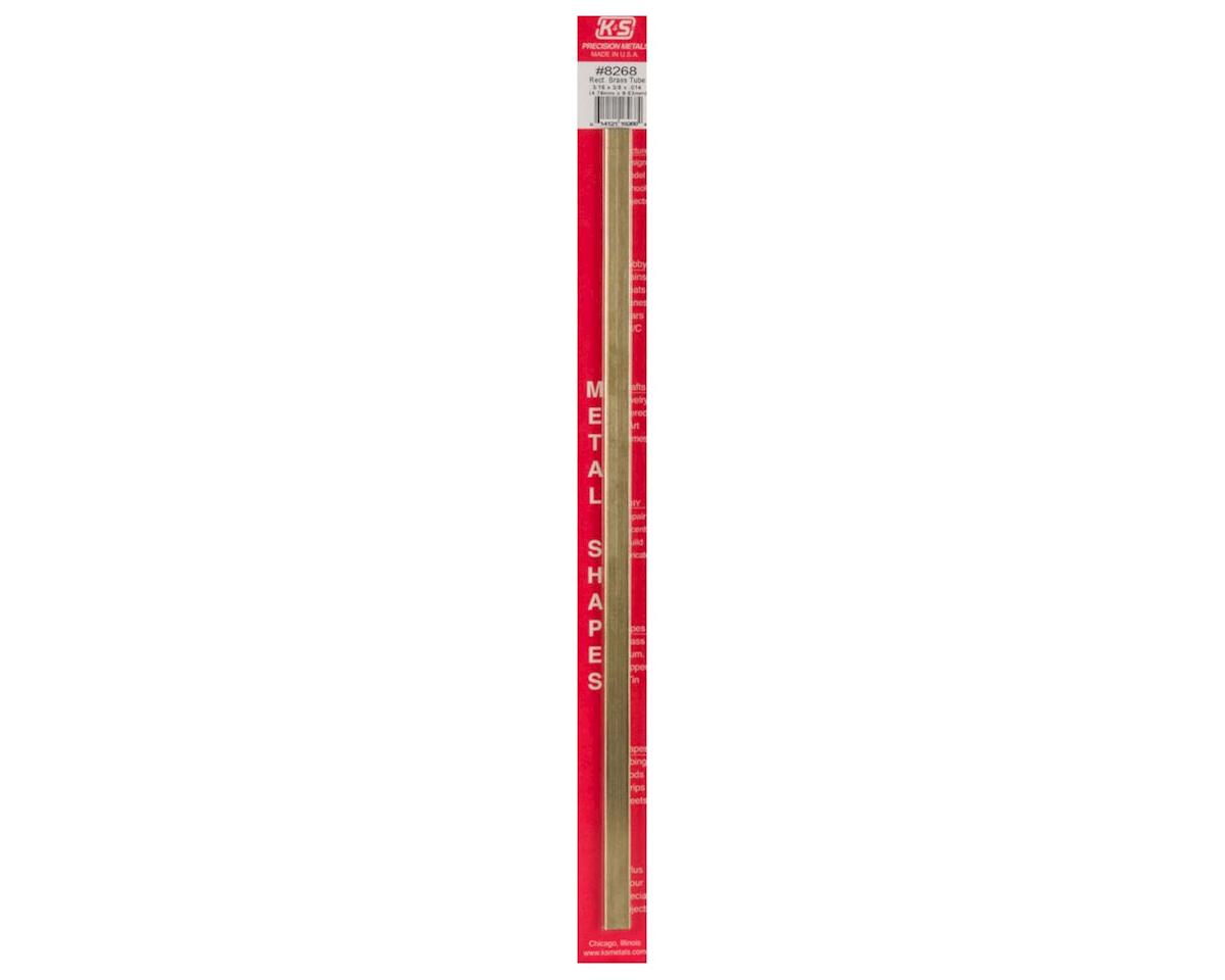 K&S 3/16 In. x 3/8 In. x 12 In. Rectangular Brass Square Tube