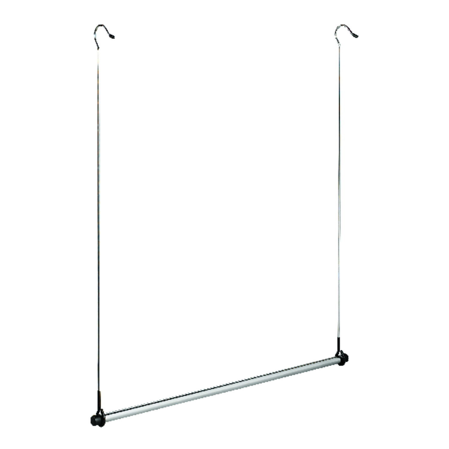 Whitmor 30-13/16 in. H x 2 in. W x 34-1/2 in. L Chrome Closet Hook 1 pk