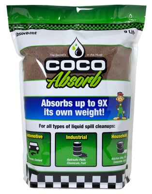 9 Liter Organic Spill Absorbent Bag - Resealable And Eco-friendly