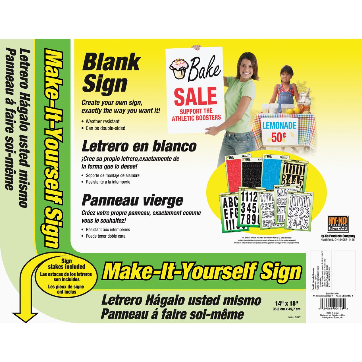 Make-it-yourself Weather-resistant Sign Kit 14 In. X 18 In. With Holder