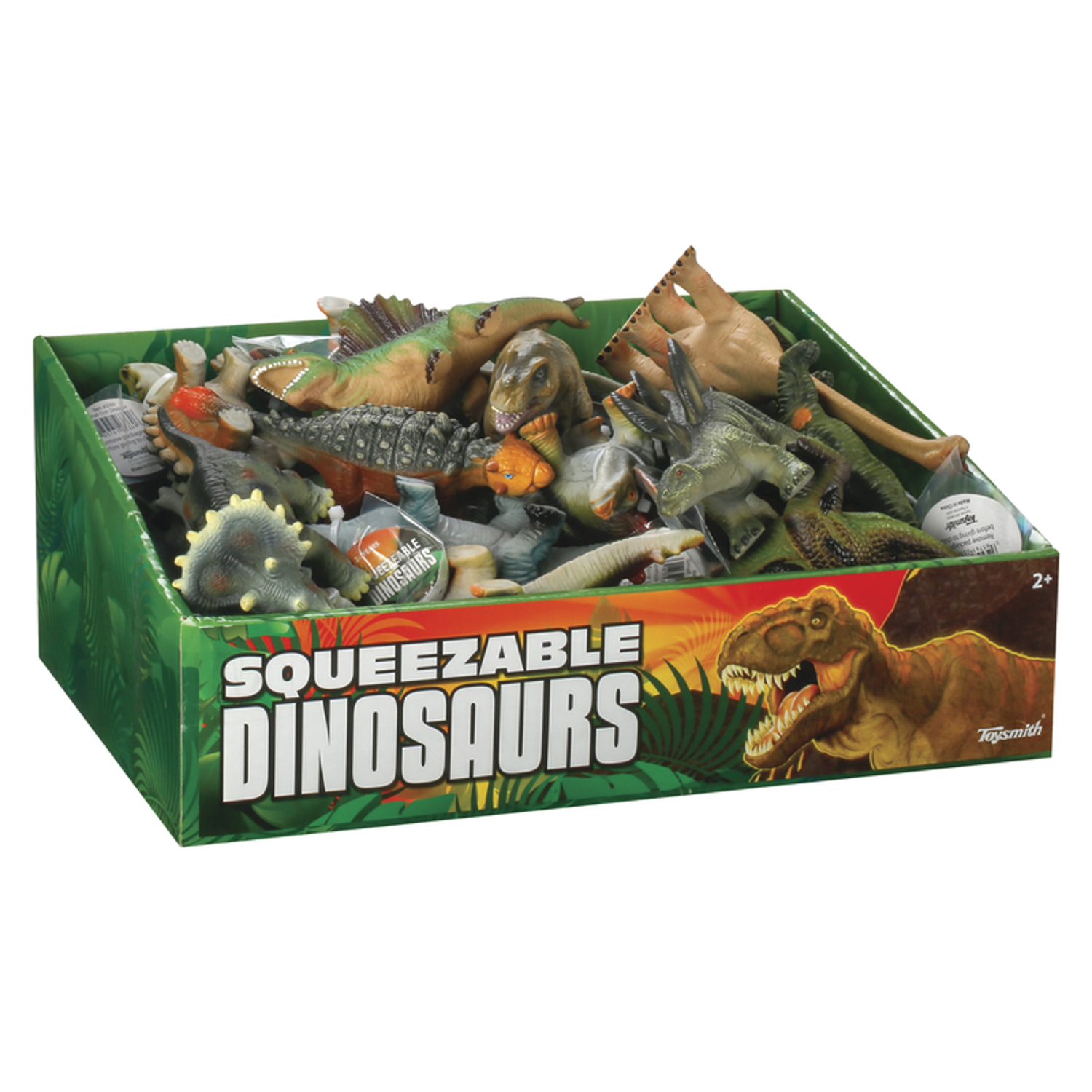 03369 6 In. Small Soft Squeeze Dinosaur Toy - Assorted Styles & Colors