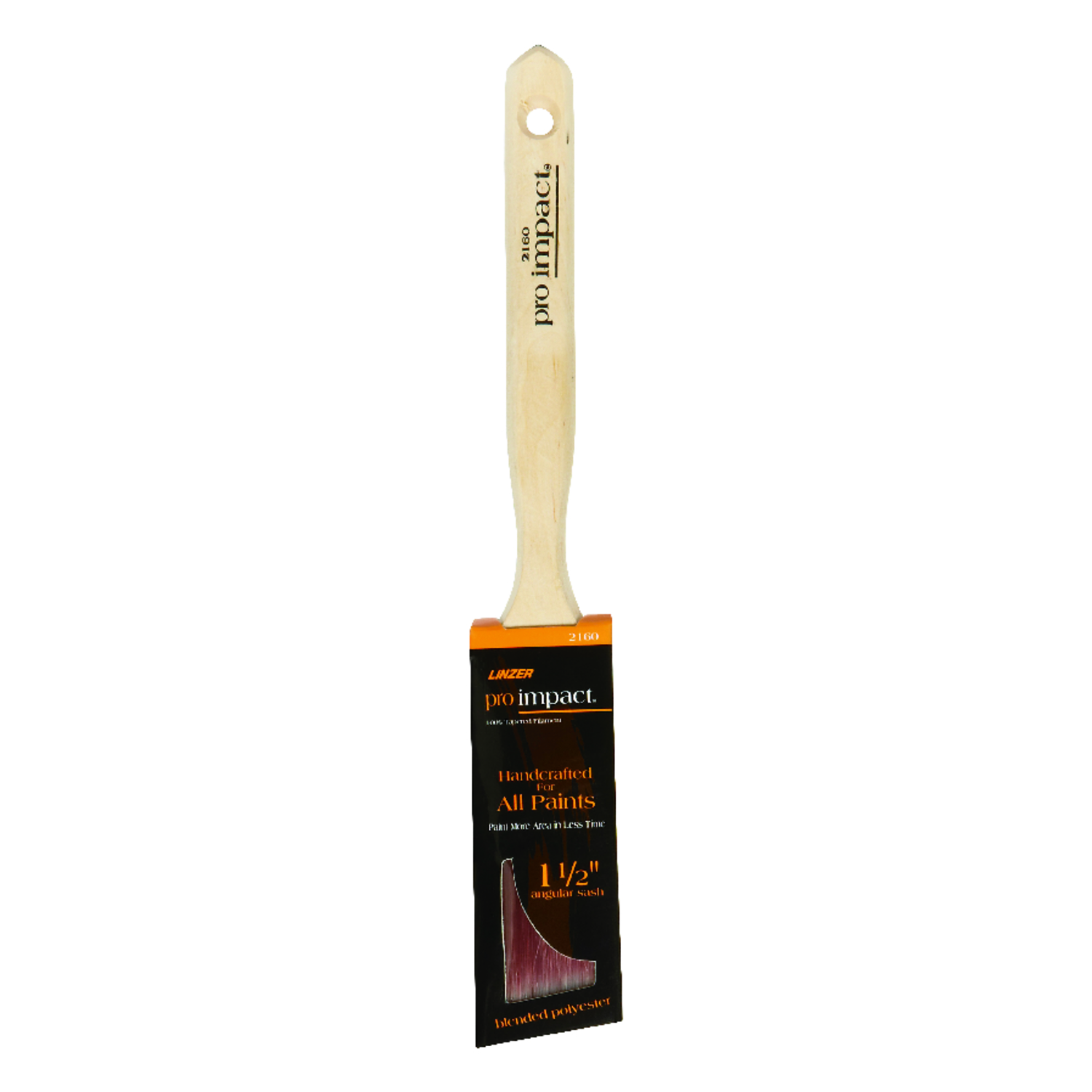 Pro Impact 1-1/2 In. Angle Trim Paint Brush - Professional Quality