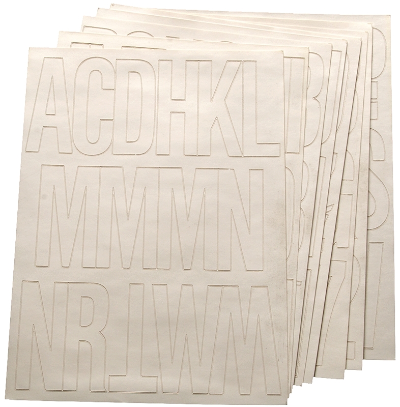 Hy-Ko 3 In. White Vinyl Letters, Numbers & Symbols (184 Count)