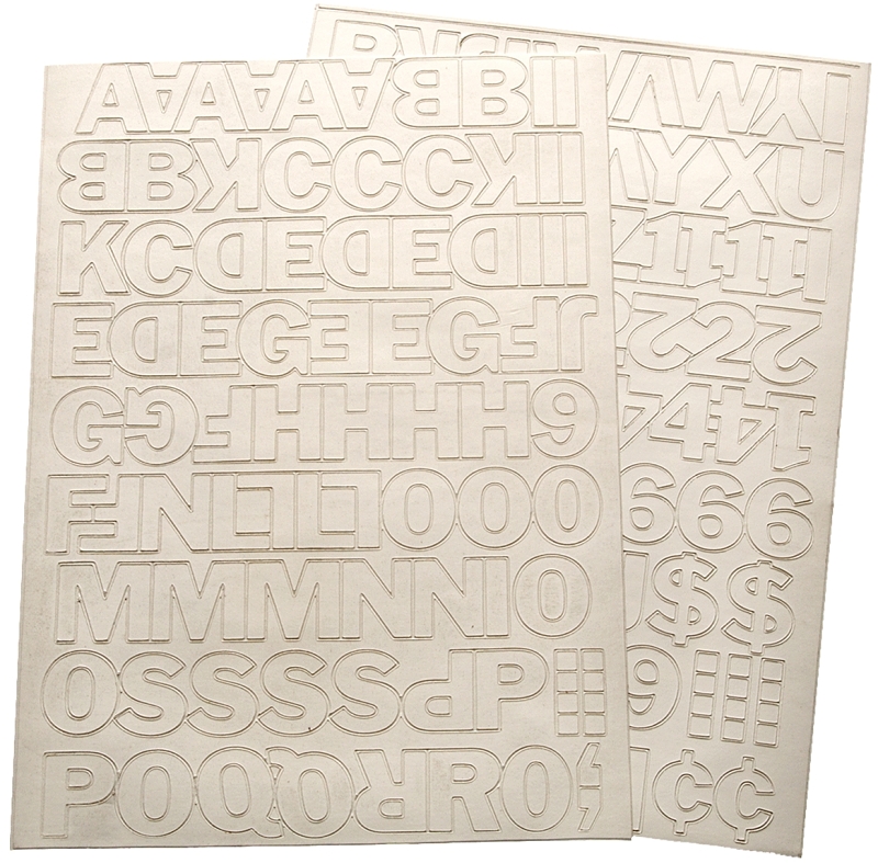 Hy-Ko 1 In. Vinyl Numbers, Letters & Symbols