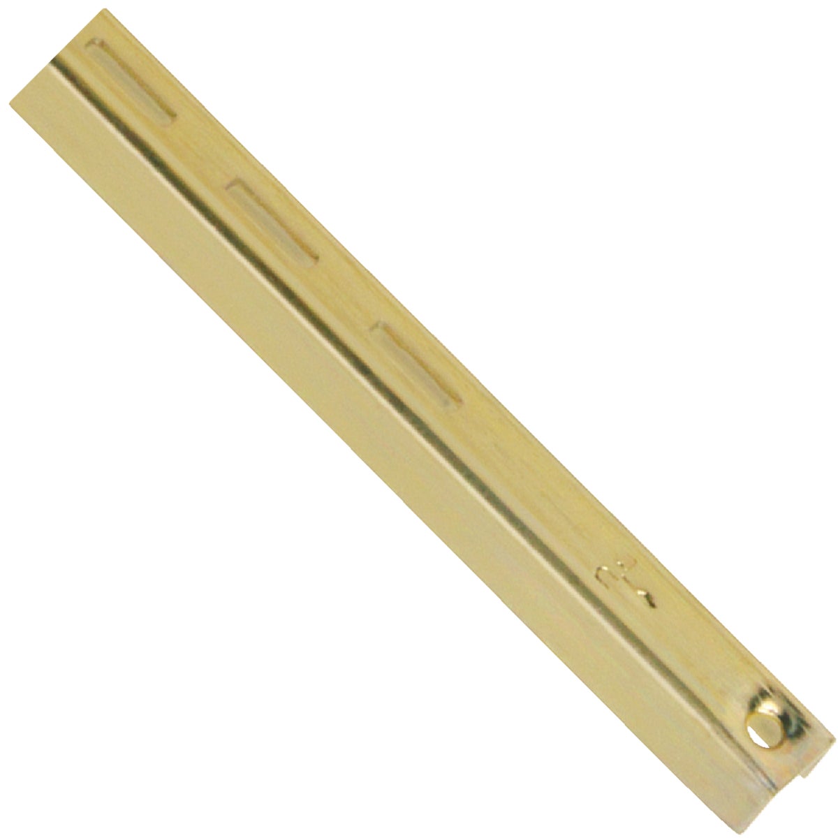 80 Series 72 In. Brass Adjustable Shelf Standard 16 Ga.