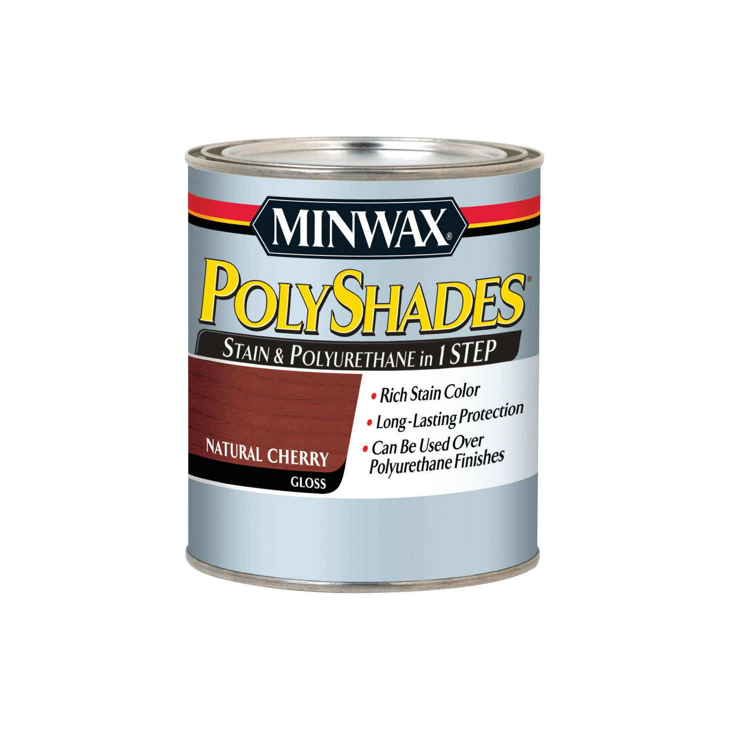 Cherry Gloss Polyshades Wood Stain, Qt.