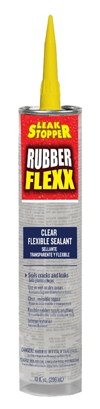 Rubber Flexx Sealant & Adhesive, Clear, 10-oz.
