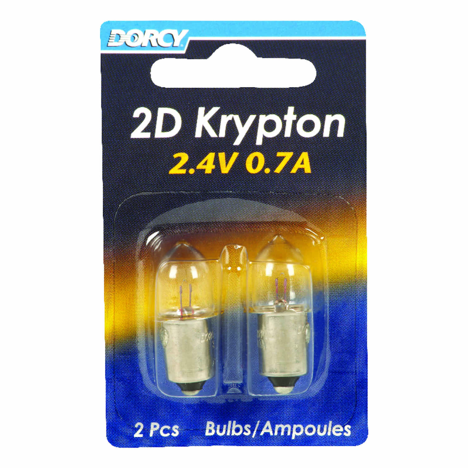 Dorcy 2D Krypton 2.4V 0.7A Flashlight Bulb (2-Pack)