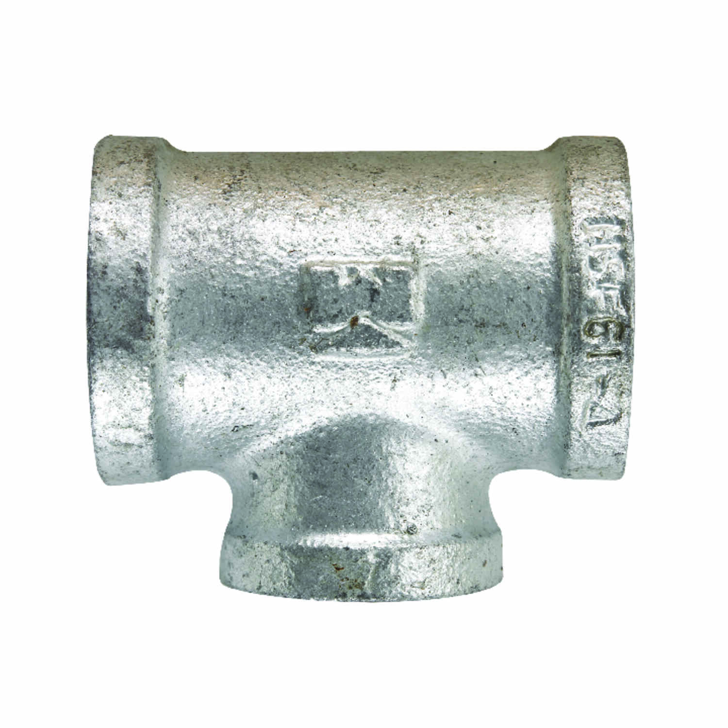 3/4 In. X 1/2 In. X 1/2 In. Malleable Iron Reducing Galvanized Tee
