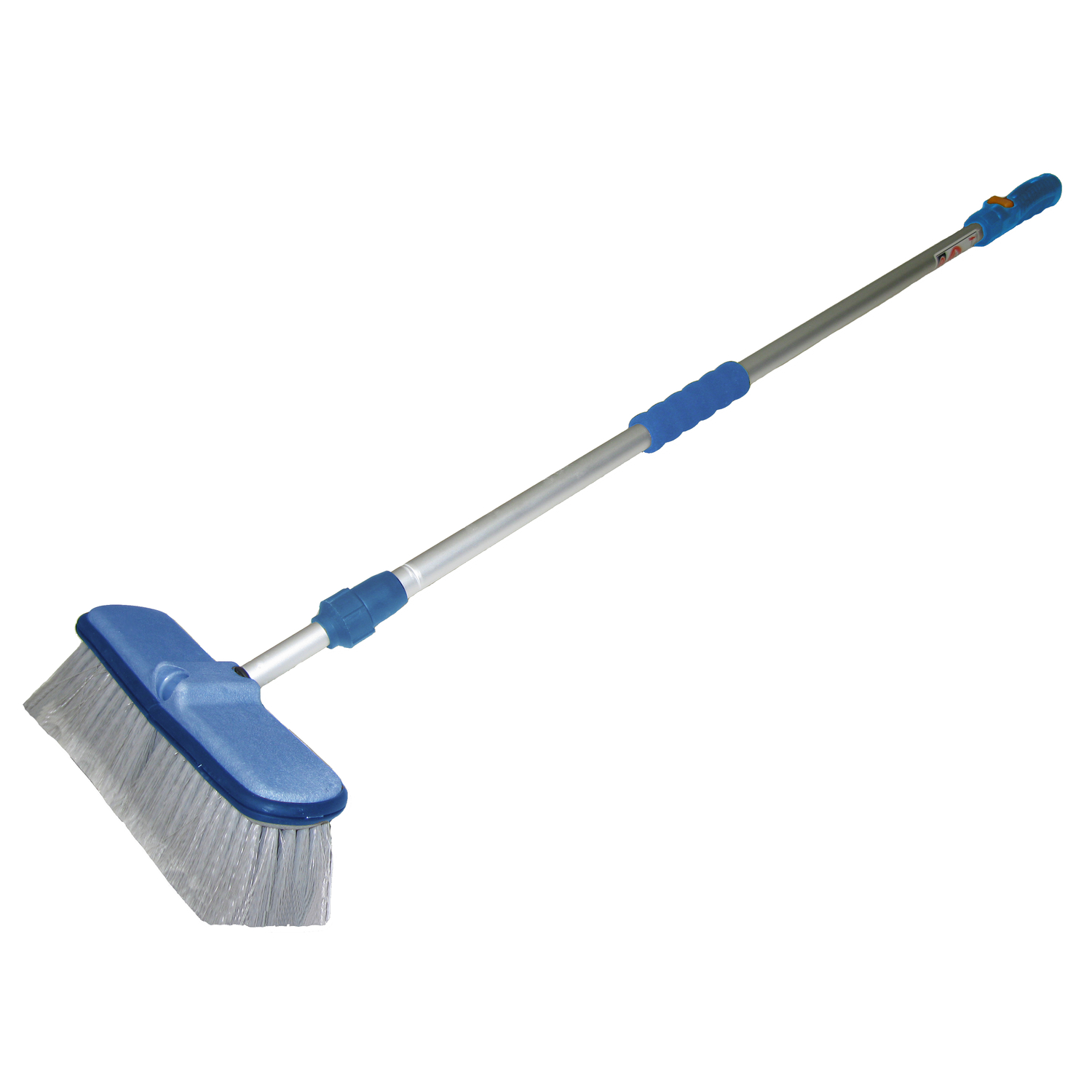Extend-a-flo 6 Ft. Flow-thru Wash Brush With Soft Bristles And Foam Grip