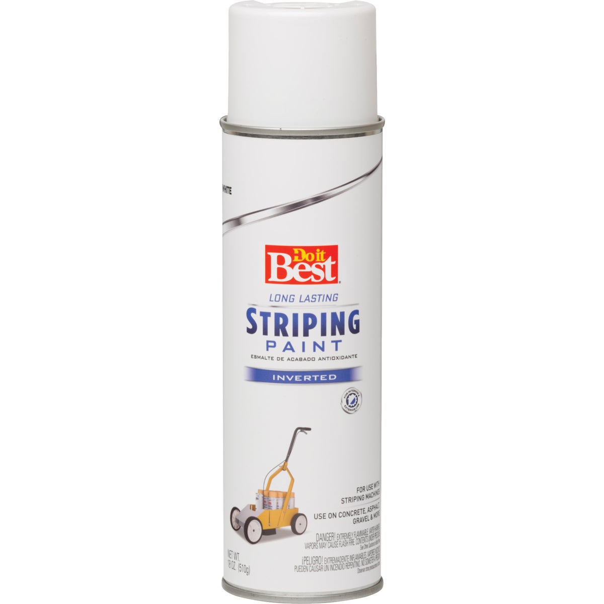 Inverted Striping Paint Aerosol - Model 203278d - White Color