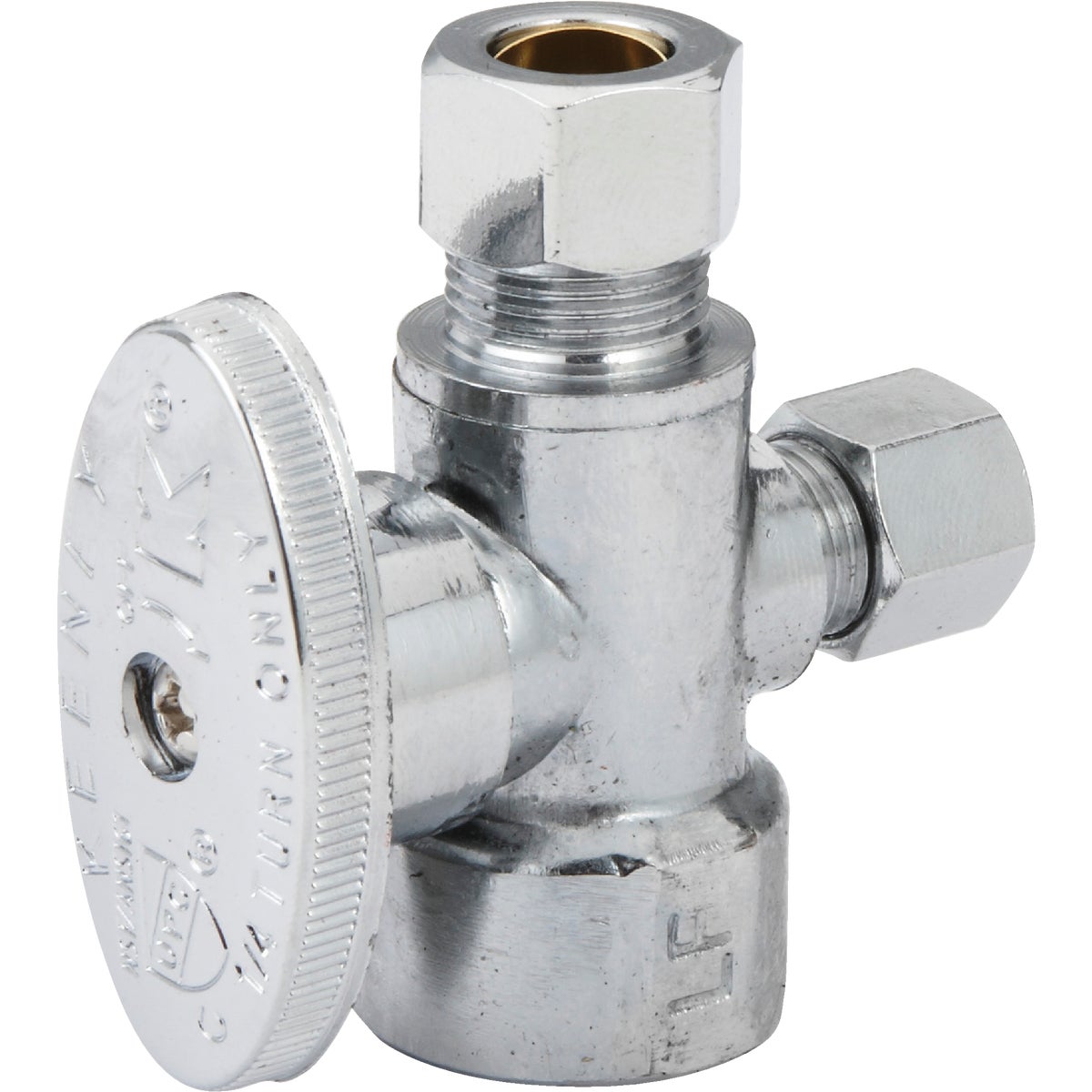 1/2 In. Fip X 3/8 In. Od X 1/4 In. Od Quarter Turn Angle Valve