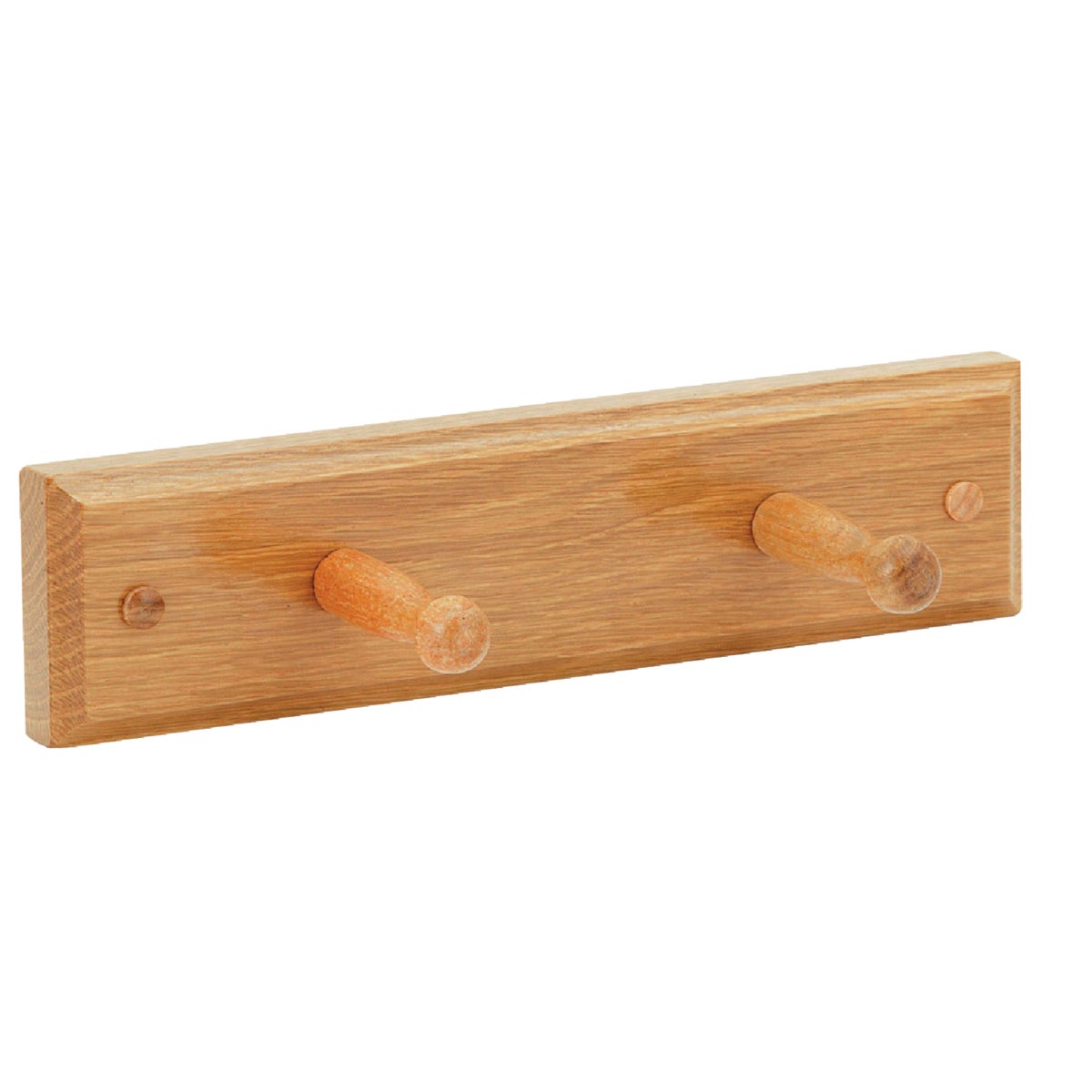 Sierra Double Hook Solid Oak Robe Hook - B52301b
