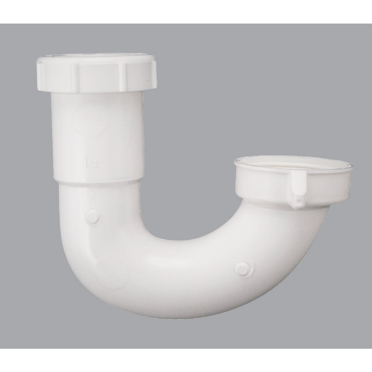 1-1/2 In. Or 1-1/4 In. White Plastic J-bend Sink Trap
