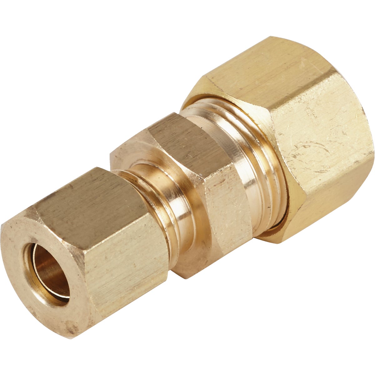 3/8 In. Od X 1/4 In. Od Brass Compression Reducing Union