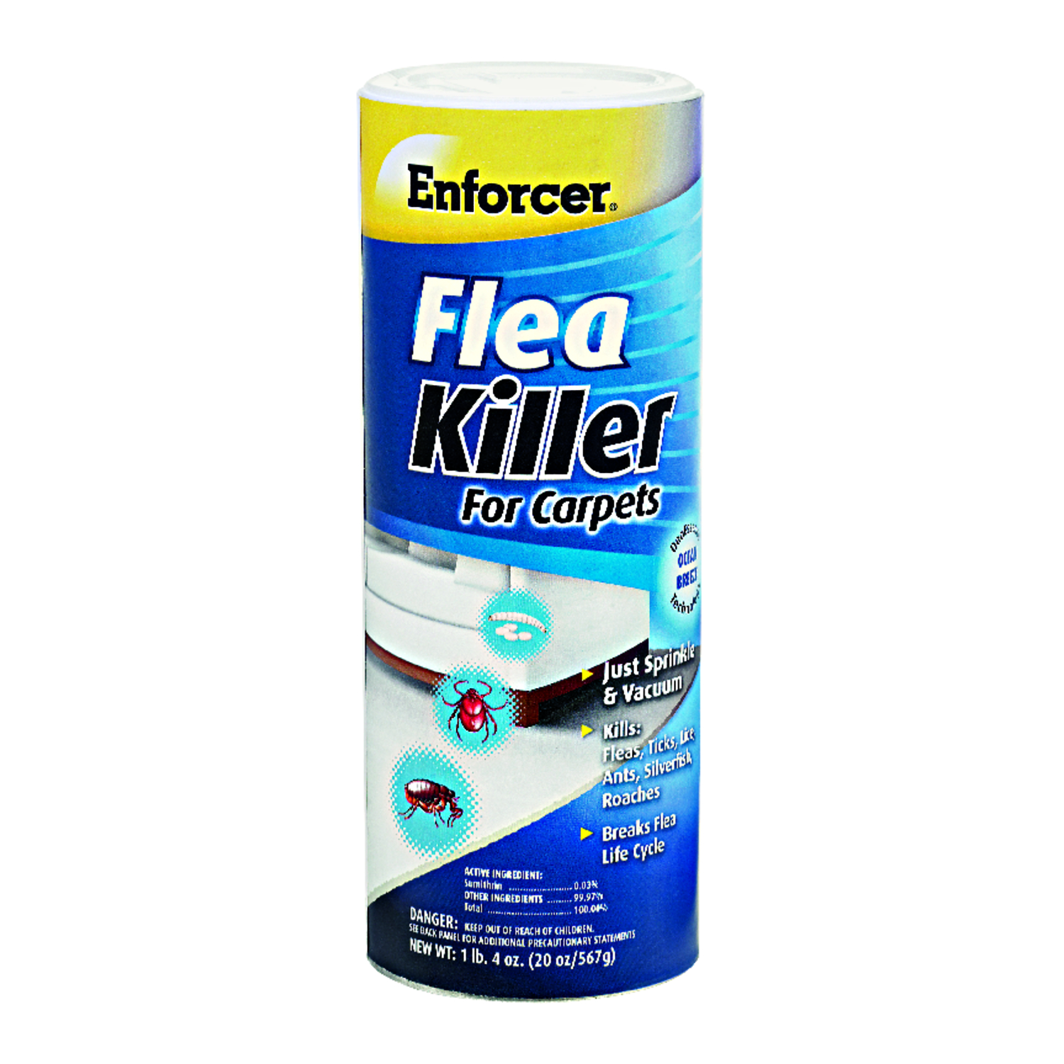 20 Oz. Ready To Use Powder Flea & Tick Killer For Carpets - Ocean Breeze Scent