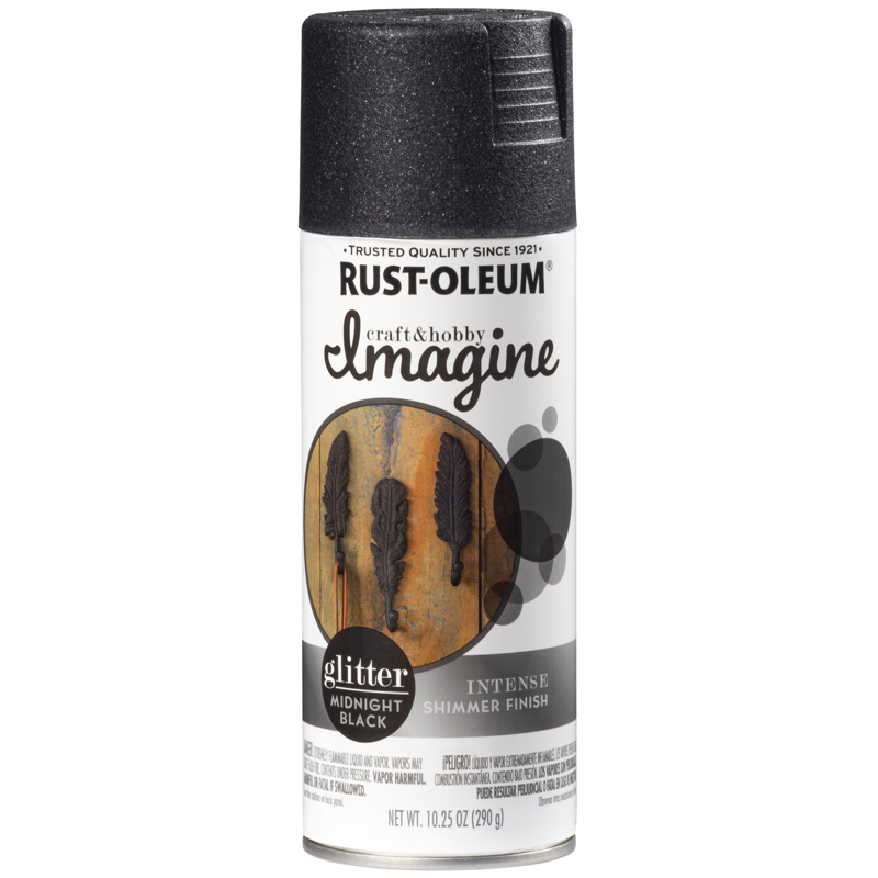 Rust-Oleum Imagine Craft & Hobby 10.25 Oz. Intense Midnight Black Glitter Spray Paint